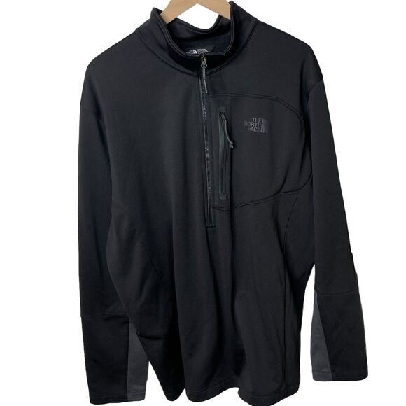 The North Face Skyline Fleece 1/2 Zip Black Pullover Jacket Men's XXL - Picture 1 of 7